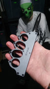 Knuckle OTF Trench Knife US 1918 Auto Switchblade D/A Dagger - Grey Knife-OTF - Tophatter Daily Deals