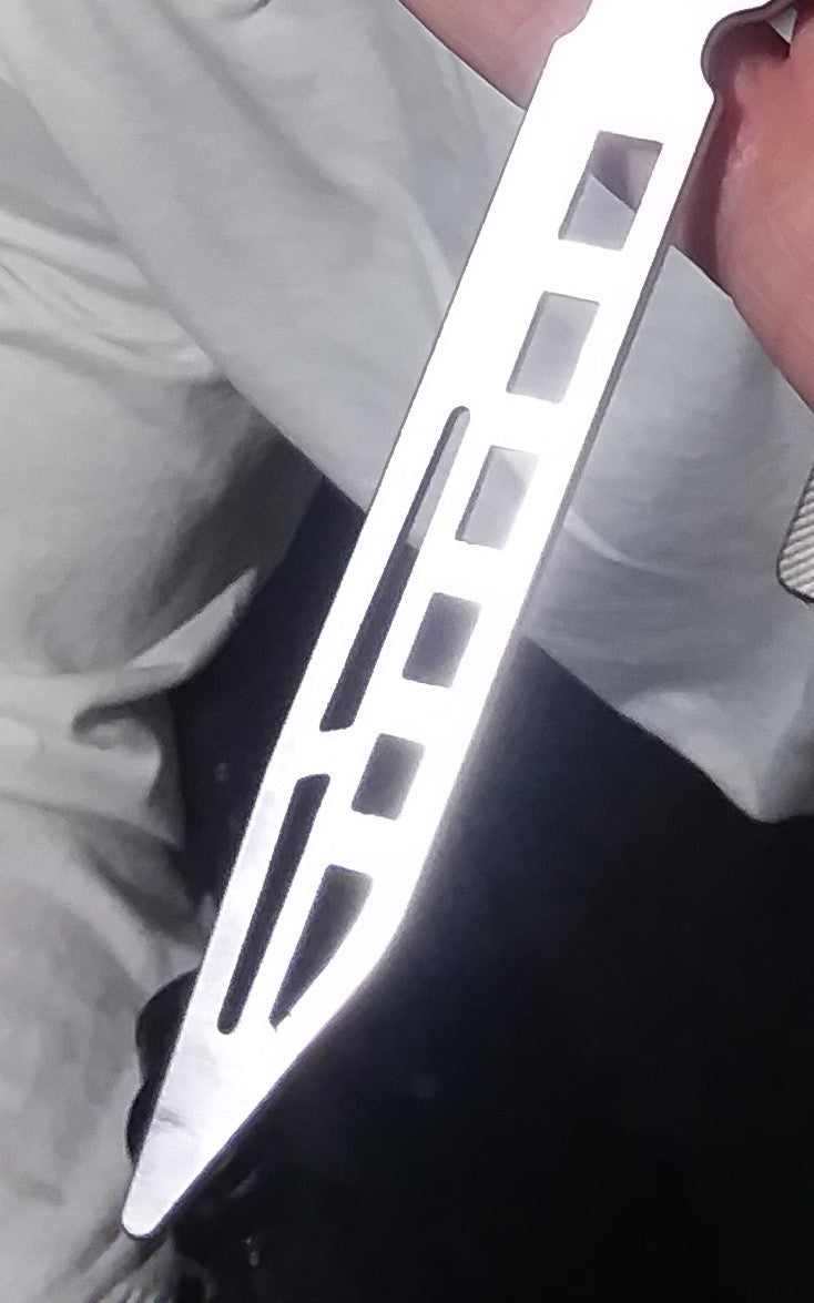 Spare Blade for TheONE EX10 clone Balisong - Sharp or Trainer Spare Training Blade (tanto) 3.2mm + Additional Hardware Knife-Balisong - Tophatter Daily Deals