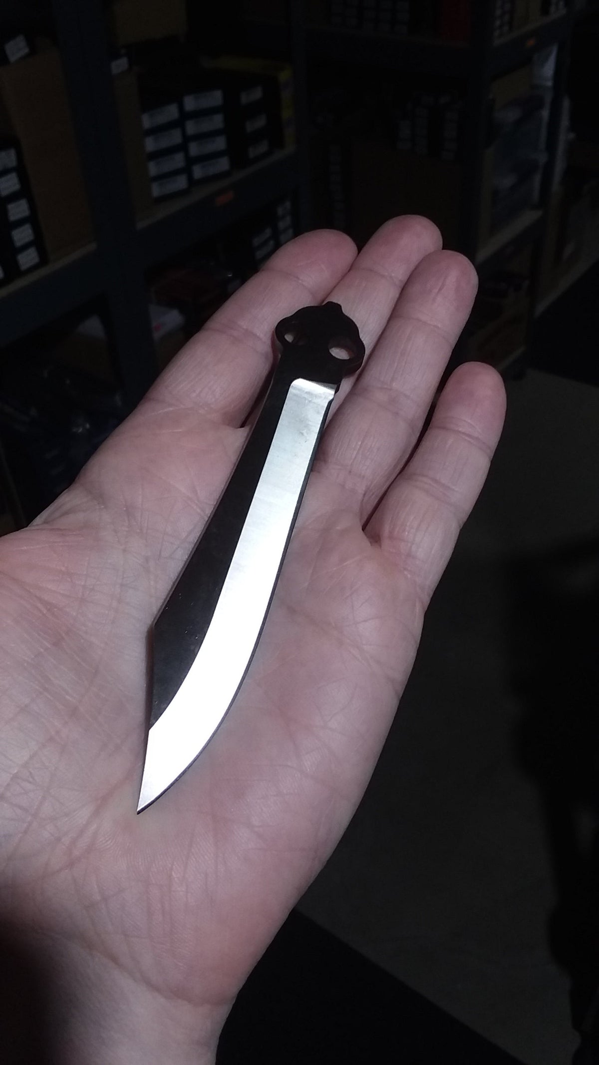 TheONE CHAB Balisong Clone TITANIUM Butterfly Knife D2 w/ Zen Pins - V1 Spare Scimitar Blade Only - Sharp (Satin) + Additional Hardware Knife-Balisong - Tophatter Daily Deals
