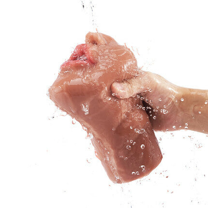 6.3-Inch Tanned Mouth Blowjob Male Masturbator Stroker Pocket Pussy - Tophatter Daily Deals