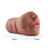 6.3-Inch Tanned Mouth Blowjob Male Masturbator Stroker Pocket Pussy - Tophatter Daily Deals