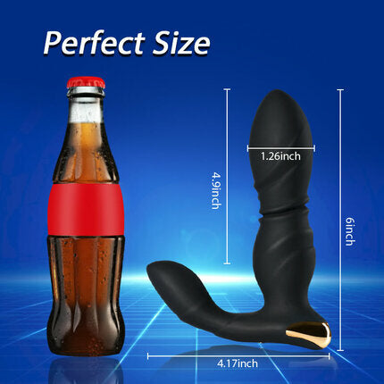 ACMEJOY Telescoping Vibration Butt Plug Anal Toys - Tophatter Daily Deals
