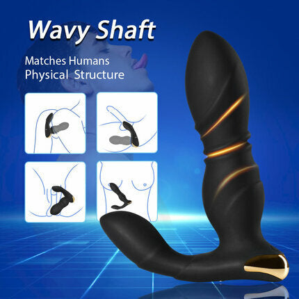 ACMEJOY Telescoping Vibration Butt Plug Anal Toys - Tophatter Daily Deals
