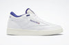 Reebok Men's Club C Mid II Vintage Shoes - Ftwwht/Chalk/Bolprp Ftwwht Chalk Bolprp Footwear - Tophatter Daily Deals