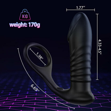 Moore - Thrusting Remote Control Prostate Massager Anal Toys - Tophatter Daily Deals
