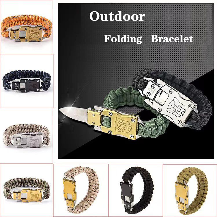 Outdoor Self-Help Self-Defense Hidden Bracelet Knife Transformers Pattern - Tophatter Daily Deals