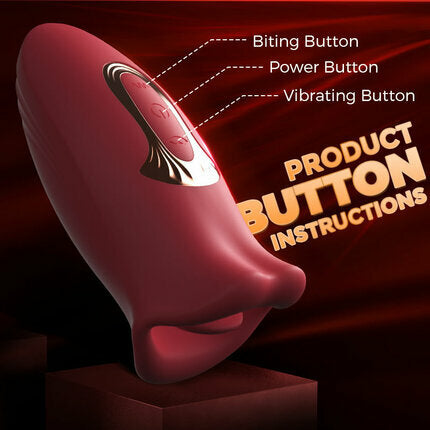 Ramsdell 10 Biting Modes & 10 Vibrating Speeds Stimulate Nipple Clitoral Women Vibrator Vibrators - Tophatter Daily Deals