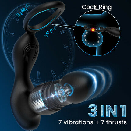 GURIN - Vibrations Thrusts Prostate Massager Anal Toys - Tophatter Daily Deals