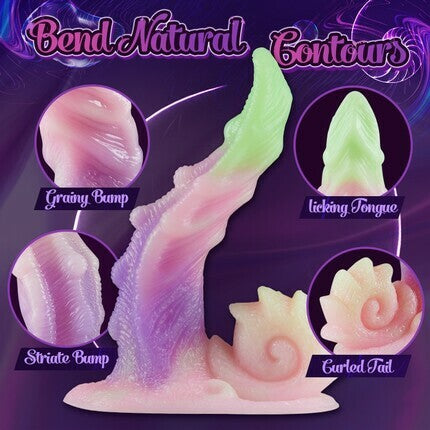 Coke 7.48 Inch Rainbow Dildo with Suction Cup Dildos - Tophatter Daily Deals