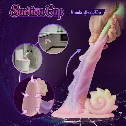 Coke 7.48 Inch Rainbow Dildo with Suction Cup Dildos - Tophatter Daily Deals