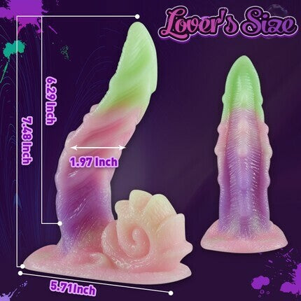 Coke 7.48 Inch Rainbow Dildo with Suction Cup Dildos - Tophatter Daily Deals