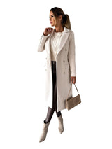 Warm Classic Womens Coat - Double-Breasted Wool, Winter - Tophatter Daily Deals
