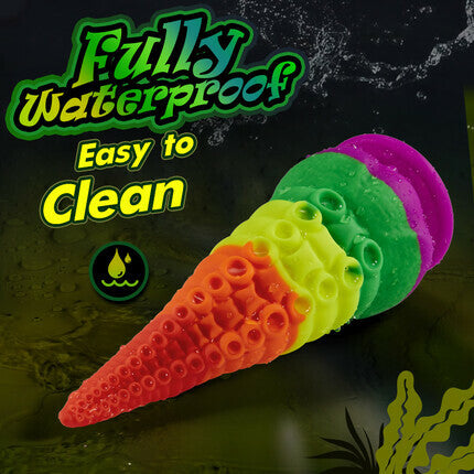 Orlagh 8.66 Inch Rainbow Dildo with Suction Cup Dildos - Tophatter Daily Deals