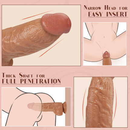 Francis Thick Shaft Small Glans Dildo 7.67 Inch Dildos - Tophatter Daily Deals