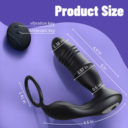 ACMEJOY - Telescopic Vibration Prostate Massager Anal Toys - Tophatter Daily Deals