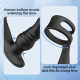 THORY - Thrusting Prostate Massager with Double Cock Rings Anal Toys - Tophatter Daily Deals