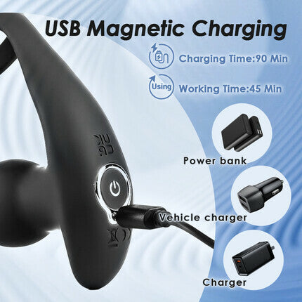 THORY - Thrusting Prostate Massager with Double Cock Rings Anal Toys - Tophatter Daily Deals