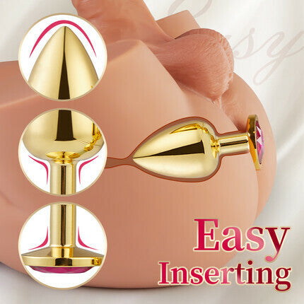Acmejoy 3 Pieces Gold Butt Plug Anal Toys - Tophatter Daily Deals