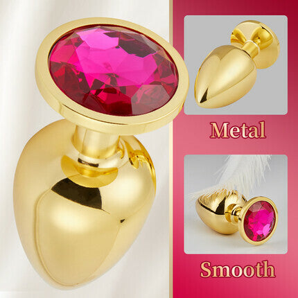 Acmejoy 3 Pieces Gold Butt Plug Anal Toys - Tophatter Daily Deals