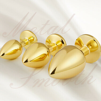 Acmejoy 3 Pieces Gold Butt Plug Anal Toys - Tophatter Daily Deals
