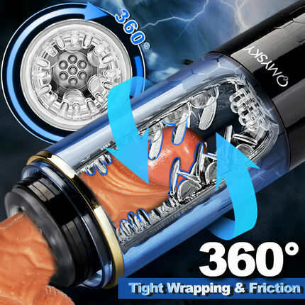 ACMEJOY - Thrusting Spinning Male Masturbator Masturbation Cup - Tophatter Daily Deals