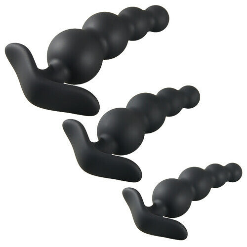 Acmejoy - Anal Beads with 4 Balls Black Anal Toys - Tophatter Daily Deals