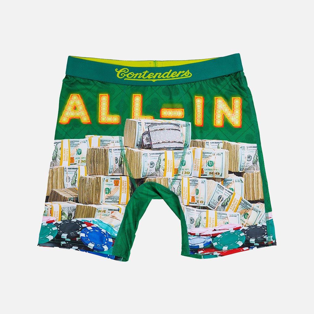 Contenders Clothing Daniel Negreanu All-In Brief Green Underwear - Tophatter Daily Deals
