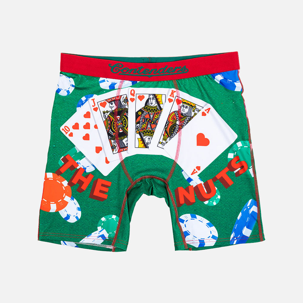 Contenders Clothing Daniel Negreanu The Nuts Brief Green Underwear - Tophatter Daily Deals