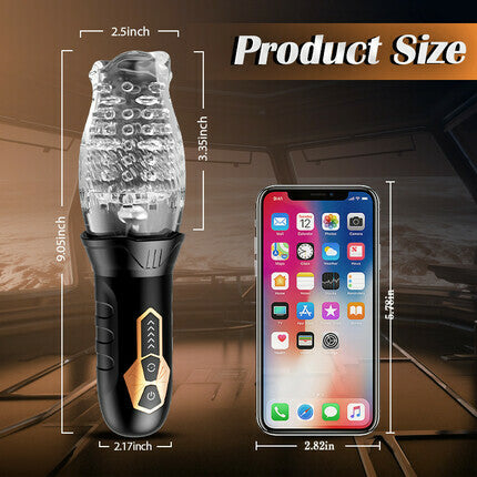 TORNADO - Rotating Vibrating Masturbation Cup Masturbation Cup - Tophatter Daily Deals