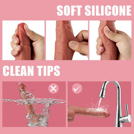 Acmejoy - Thrusts Vibration Dildo 8.66 Inch Dildos - Tophatter Daily Deals