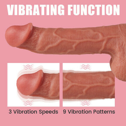 Acmejoy - Thrusts Vibration Dildo 8.66 Inch Dildos - Tophatter Daily Deals