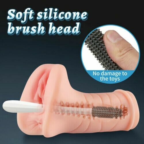 AcmeJoy Silicone Cleaning Brush Sex Toy Cleaner Lube & Essential - Tophatter Daily Deals