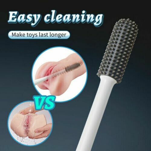 AcmeJoy Silicone Cleaning Brush Sex Toy Cleaner Lube & Essential - Tophatter Daily Deals
