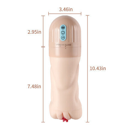 Beate - 5 Sucking Oral Swallowing 10 Vibrating Massage Training Masturbation Cup Masturbation Cup - Tophatter Daily Deals