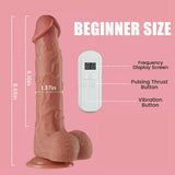Acmejoy - Thrusts Vibration Dildo 8.66 Inch Dildos - Tophatter Daily Deals