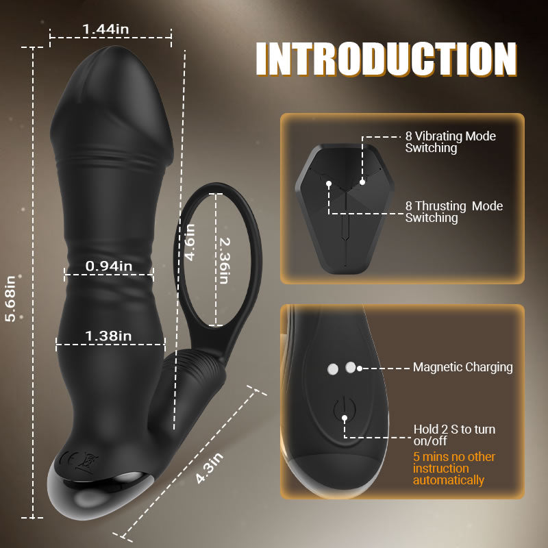SPY - Thrusting Vibrating Prostate Massager Anal Toys - Tophatter Daily Deals