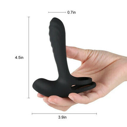 SHand Remote Insertable Vibrating Cock Ring Anal Toys - Tophatter Daily Deals