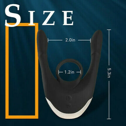 Acmejoy Electric Shock Vibrating Cock Ring - Tophatter Daily Deals