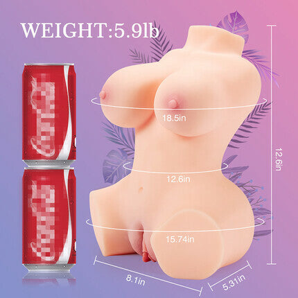 5.9 lbs Handhold Love Doll with Boobs Anus Pussy Masturbators - Tophatter Daily Deals