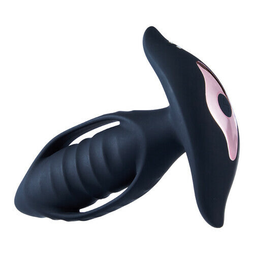 AcmeJoy Thrusting Remote Control Butt Plug Black Anal Toys - Tophatter Daily Deals