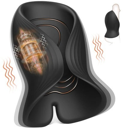 ACMEJOY - 12 Super Vibrating 2 in 1 Male Penis Vibrator Glans Trainer - Tophatter Daily Deals