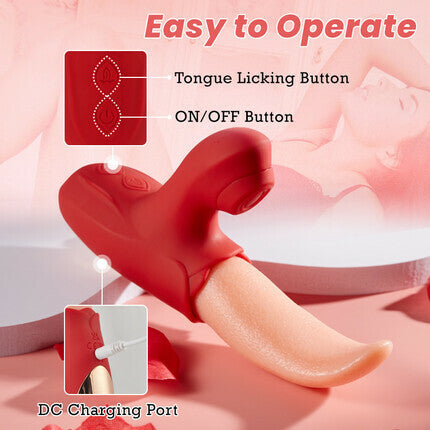 Licker - Flapping Tongue Licking Vibrator Vibrators - Tophatter Daily Deals