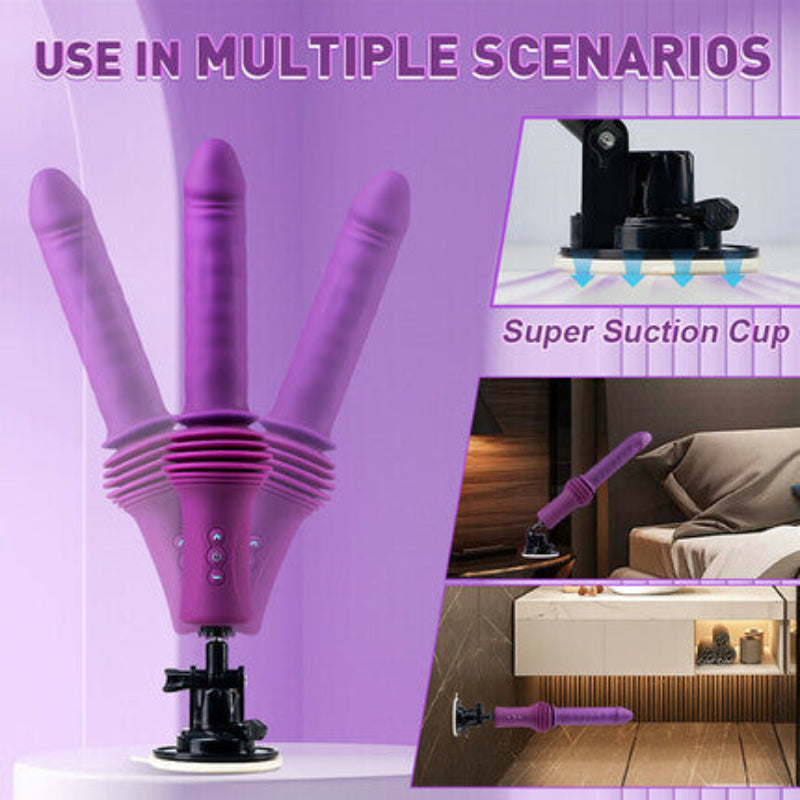 Powerful 145 Inch Thrusting Dildo Machine 11.81 Inch Dildos - Tophatter Daily Deals