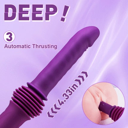 Powerful 145 Inch Thrusting Dildo Machine 11.81 Inch Dildos - Tophatter Daily Deals