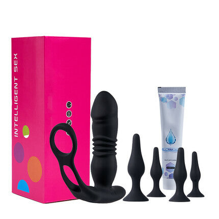 AcmeJoy 6 in 1 Thrusting Vibrating Prostate Massager Set Anal Toys - Tophatter Daily Deals