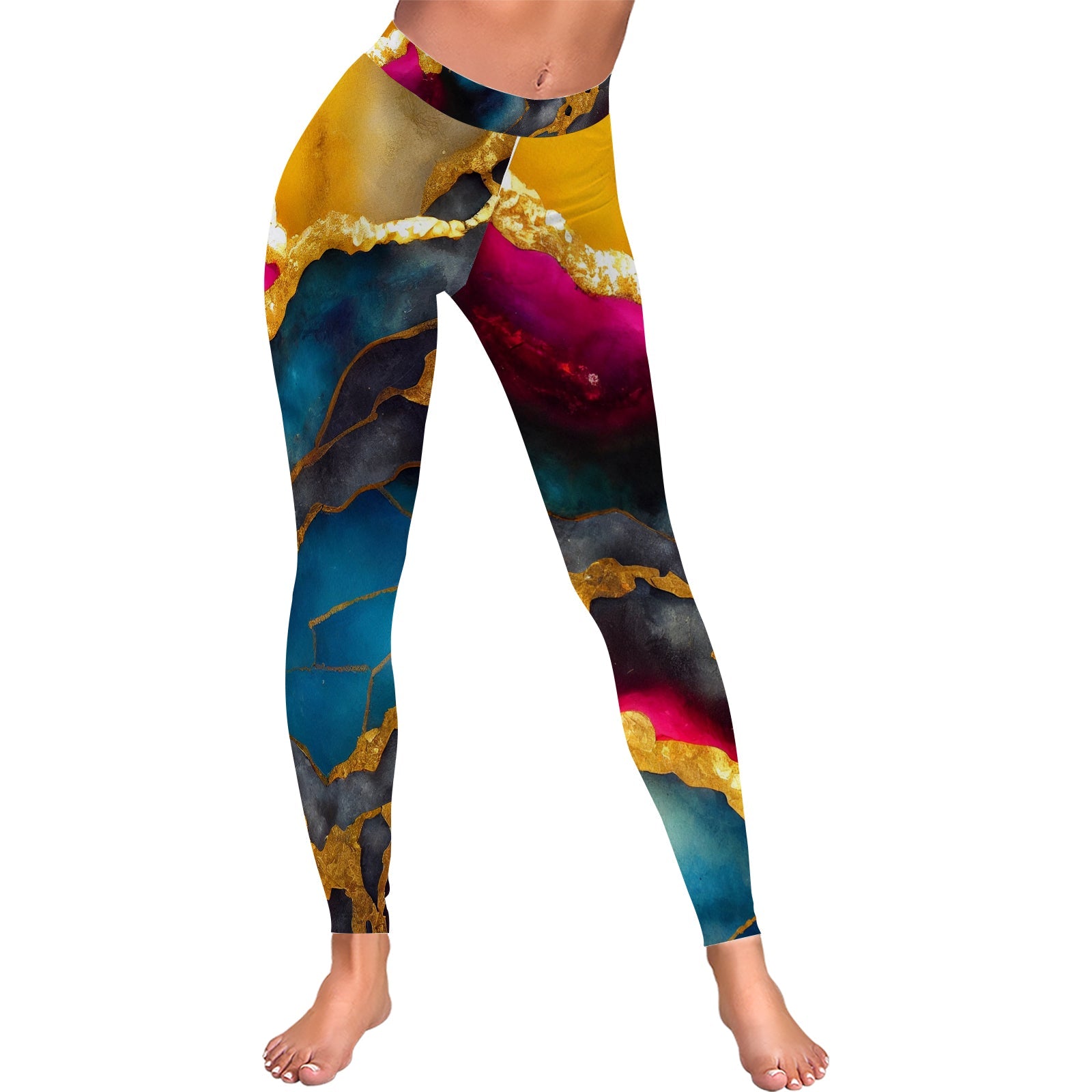 All-Over Low Rise Leggings (Model L05) - Tophatter Daily Deals