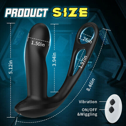 Acmejoy - Vibrating Wiggling Prostate Massager Anal Toys - Tophatter Daily Deals
