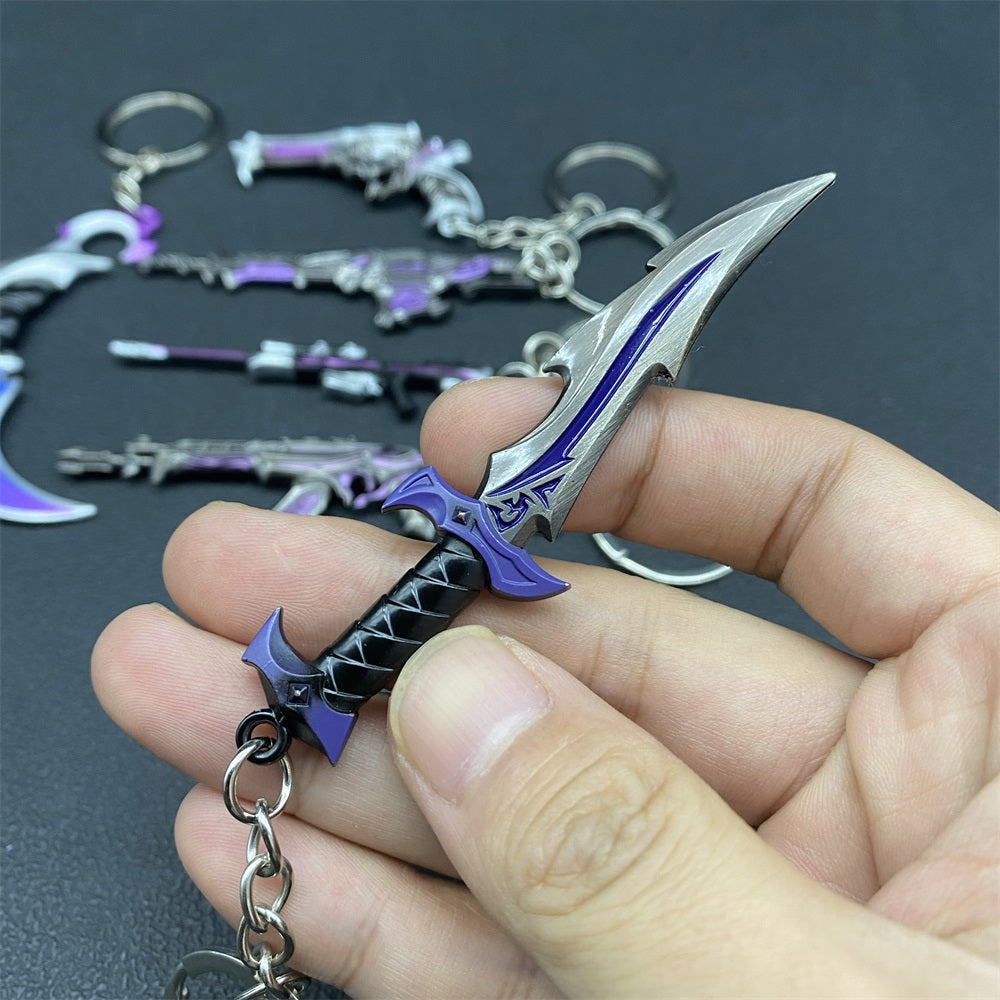 Metal Game Weapon Gun Dagger Keychain With Gift Box - Tophatter Daily Deals