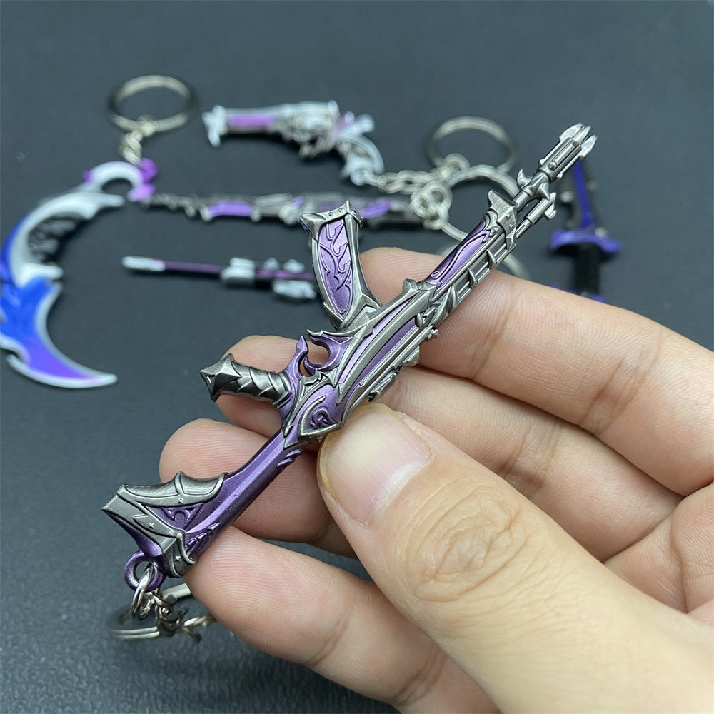 Metal Game Weapon Gun Dagger Keychain With Gift Box - Tophatter Daily Deals