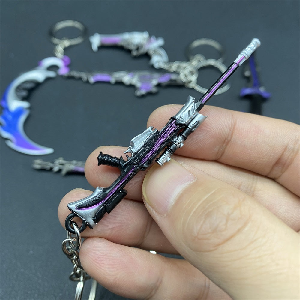 Metal Game Weapon Gun Dagger Keychain With Gift Box - Tophatter Daily Deals